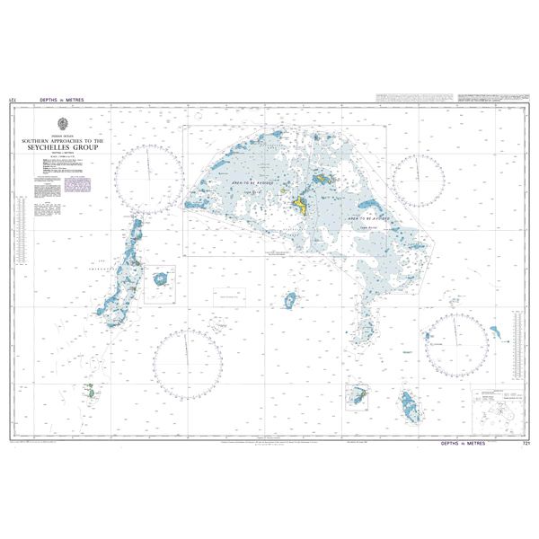 ADMIRALTY Chart 721: Southern Approaches to the Seychelles Group