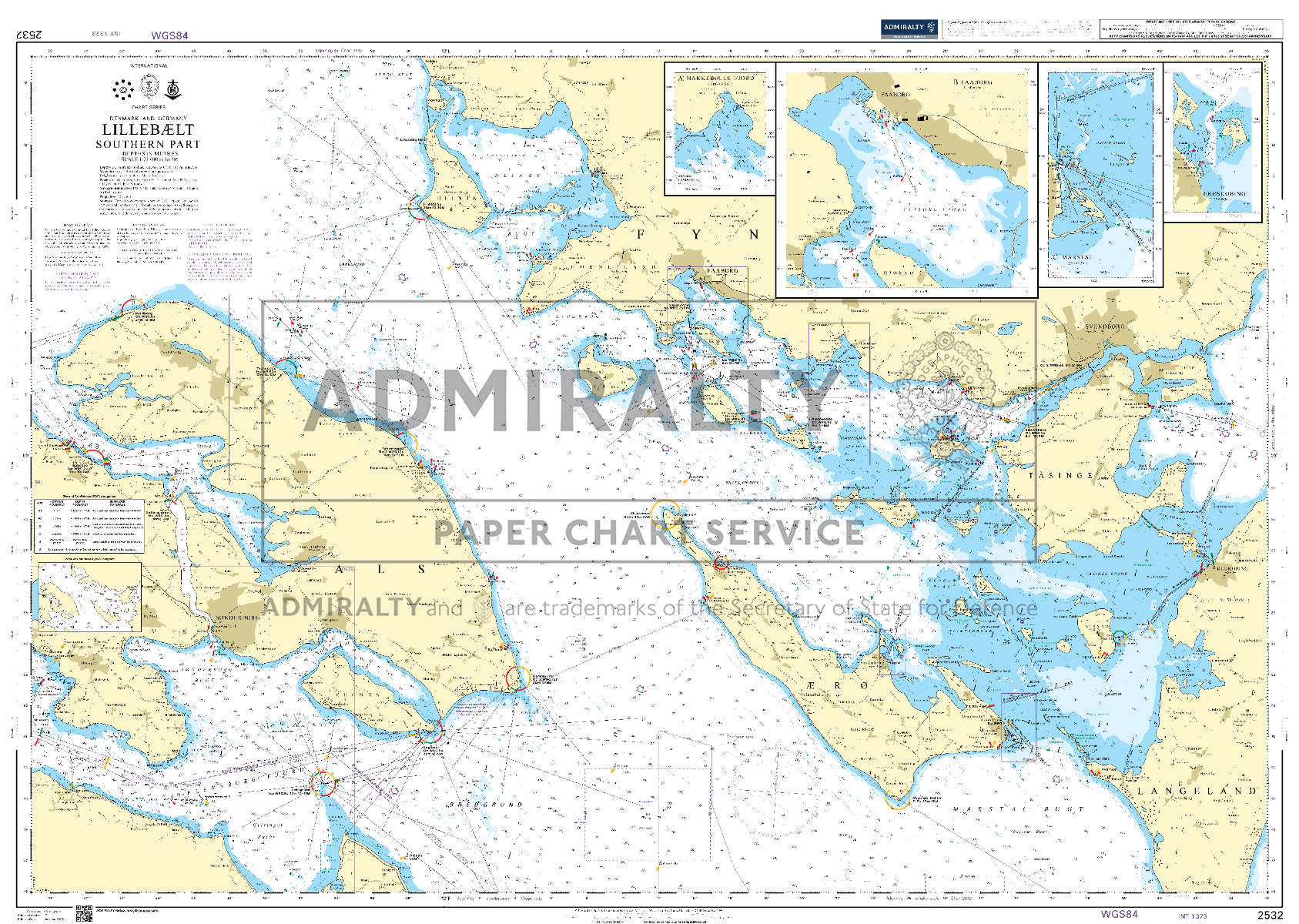 ADMIRALTY Chart 2532: Lillebaelt Southern Part