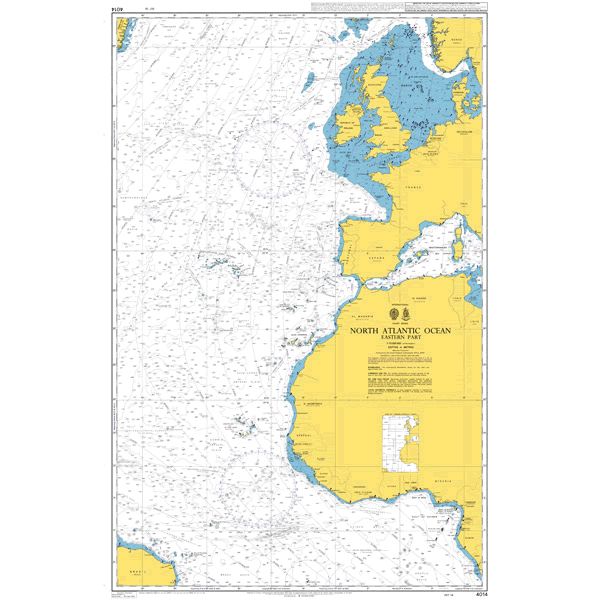 ADMIRALTY Chart 4014: North Atlantic Ocean Eastern Part