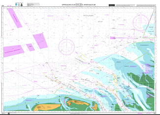 ADMIRALTY Chart DE2: Approaches to Rivers Jade, Weser and Elbe