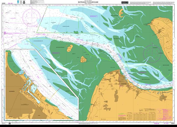 ADMIRALTY Chart DE44: Entrance to River Elbe