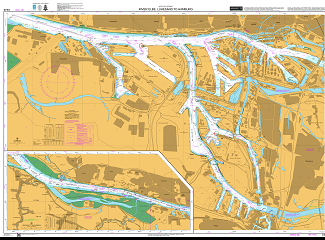 ADMIRALTY Chart DE48: River Elbe - Luhesand to Hamburg