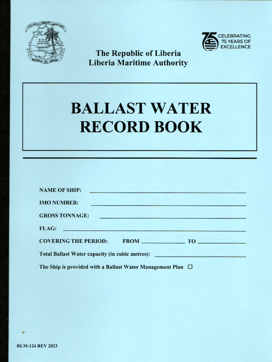 Liberian Ballast Water Record Book