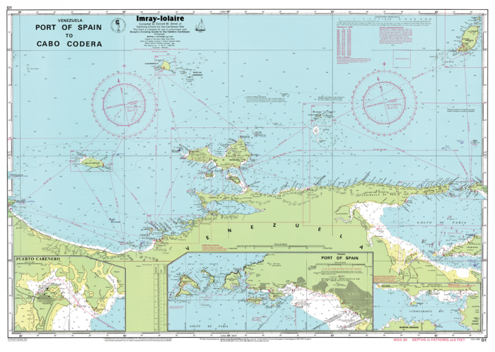 Imray Chart D1 Port Of Spain To Cabo Codera