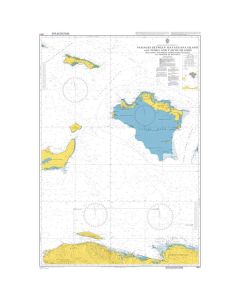 ADMIRALTY Chart 3907: Passages Between Mayaguana Island &Turks & Caicos Is inc Northern Apps to Haiti & Dominican Rep