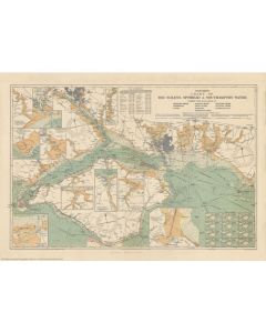 ES24 Stanford's Chart of the Solent, Spithead and Southampton Water (1936) - Original Size Wall Map, Paper