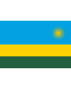 Rwanda Courtesy Flag