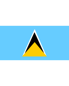 St Lucia Courtesy Flag