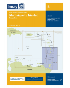 B Martinique to Trinidad Passage Chart (Imray Chart)