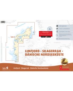 Sportbootkarten Satz 6: Limfjord - Skagerrak - Dänische Nordseeküste 